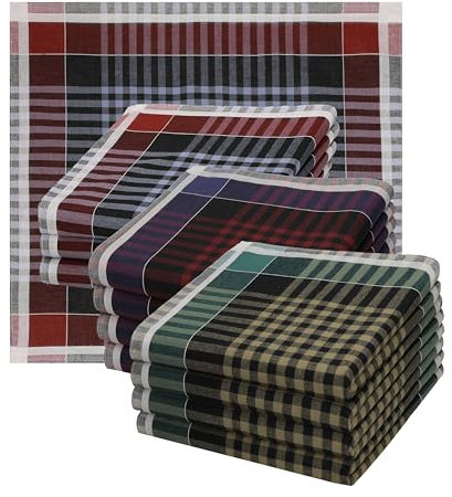 Betz Stofftaschentücher - Herrentaschentücher - Männertaschentücher aus 100% Baumwolle - 40x40 cm - Leo 2 Dessin 06