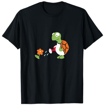 Plantes de jardin tortue d'amour avec arrosoir et fleur T-Shirt