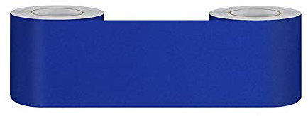 WMHDSJ Selbstklebende Bordüre Blau matt Stock Wasserdichte Entfernbare Tapeten Aufkleber Dekoration für Wohnzimmer Badezimmer Küche Fliesen 30cm X 500cm