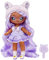 Na! Na! Na! Surprise Sweetest Gems Serie - Juno Summers - Geburtsstein Alexandrit - Weiche 19cm große Modepuppe mit lila Haaren, lila Kleid, Mütze & Bürste - Zum Sammeln - Für Kinder ab 5 Jahren