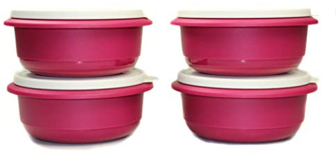 Tupperware Rührschüssel Pro 1,0 L Dunkelpink (4) Hefeteig Hefe Teig Schüssel 38795