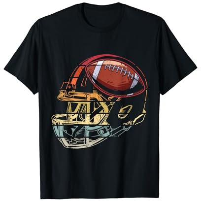American Football Vintage Helm Football Spieler Geschenk T-Shirt