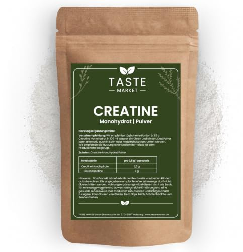 200 g Creatine Monohydrat Pulver | Kreatin | vegan | 100% Kreatin Monohydrate ohne Zusätze | Geschmacksneutral