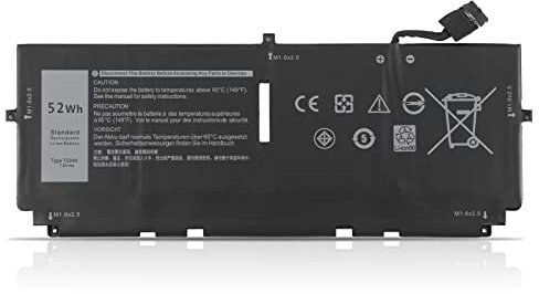K KYUER 52Wh 722KK Laptop Batteria per Dell XPS 13 9300 9310 9380(2020 Edition) 13.4 Series i7-1065G7 1165G7 i5-1035G1 1135G7 WN0N0 2XXFW FP86V 02XXFW 0WN0N0 P117G P117G002 P117G001 Notebook Battery