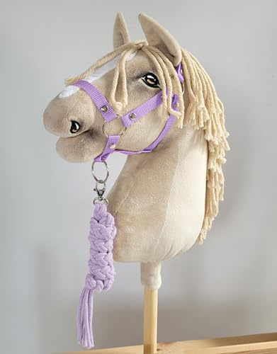 Hobby Horse Set Halfter A3 + Lanyard - violett Kein Pferd enthalten