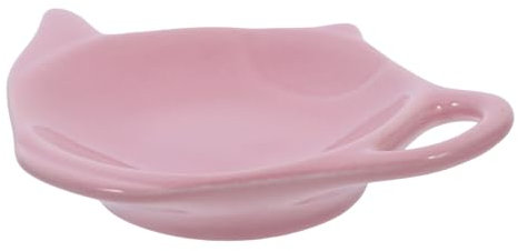 ABOOFAN Teapot Shaped Ceramic Tea Bag Holder Dish 4.8X3.5 Inch Compact Tray for Tea Bags Snacks and Kitchen Use