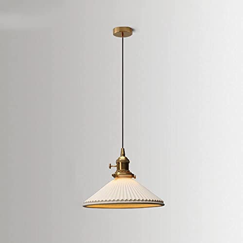 MSGIRVLZL Chandeliers,Light Ceramicallpended Shade Lightie27 1-Light Semi-Embedded Ceilihangilight Adjustable Set Foyer Restaurant Cbedroom/He*Agon/A/Arch/a