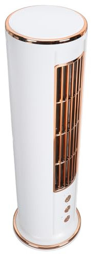 HEEPDD 3 Speed ABS Quiet Tower Fan Remote Control USB Rechargeable Compact Size Desk Table Fan, Bladeless Desk Fan for Home Office Summer Use Table FansHousehold Fans