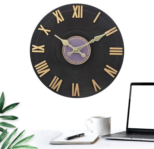 Nexusectar Orologi esterni interni, orologio da parete esterno, Creativo orologio da disco impermeabile di grandi dimensioni, Timer decorativo a batteria, dispositivo di cronometraggio, timer moderno
