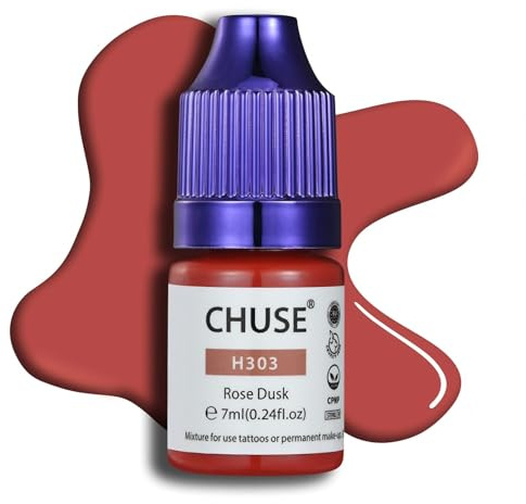 CHUSE Pigments Liquides Hybrides pour Lèvres Liquid Lips Shades 7 ml/0,24 oz (H303 Rose Crépuscule)