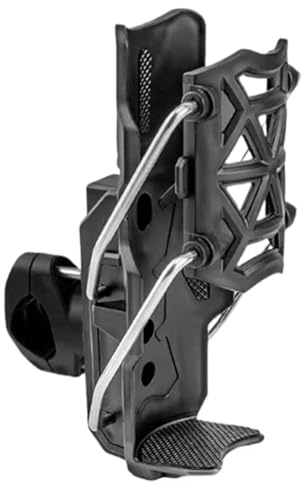 Getränkehalter für Motorrad | Getränkehalter für Rollstuhl, mit Metallbefestigung, 1,5 – 4 cm, Getränkehalter, verstellbar, für Motorrad, Scooter, Fahrrad, Rollstuhl, Golf, Trolley, Traktor
