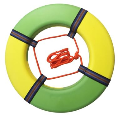 Anelli di nuoto in schiuma per bambini, salvagente salvavita, galleggiabilità, dispositivo di galleggiamento lanciabile per piscina, spiaggia, giochi d'acqua per barche attrezzature