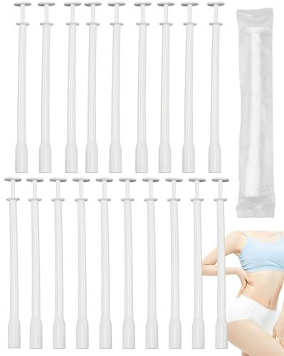 HUVZOR 20Pcs Jetable Anal Applicateur Vaginal, Lubrifiant Injecteur Seringue, Lubrification Tube Shooter, Applicateurs Jetables En Plastique Pour Lubrifiant Personnel Gel, Blanc