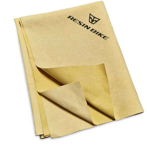 ResinBike Paño de Microfibra Efecto Gamuza para Moto y Coche, Súper Absorbente y Antirrayaduras, ideal para Secado, Pulido y Acabado, 58×39 cm