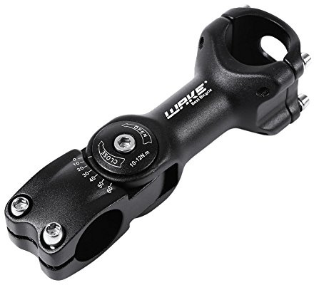 WAKE 31,8 Lenkervorbau Verstellbar 110mm 0 ~ 60 Grad Verstellbar Lenker Vorbau für 31.8 Lenker Mountainbike Rennrad MTB