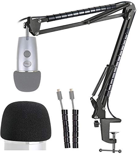 Supporto per microfono Blue Yeti Nano con Parabrezza - Asta Microfono e Filtro Anti-pop Copertura in Schiuma Compatibile con Blue Yeti Nano Mic di YOUSHARES