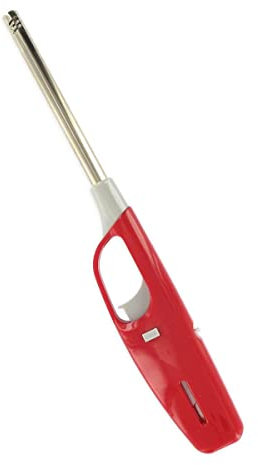 Fackelmann 1408350 Allume gaz à Flamme, Allume-gaz pour gazinière, Rouge, Vert, Plastique, Acier, 27,5x4cm