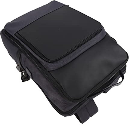 Mochila para computadora, todo redondo, rejilla de red de 180° con cierre de apertura de múltiples compartimentos, mochila de viaje con cargador USB para viajar para el trabajo para los hombres