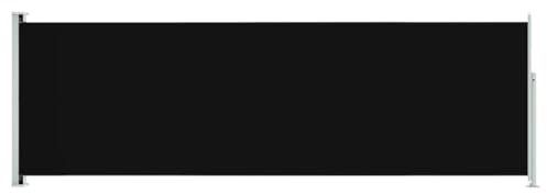 vidaXL Tenda da Sole Laterale Retrattile per Patio 200x600 cm Nera