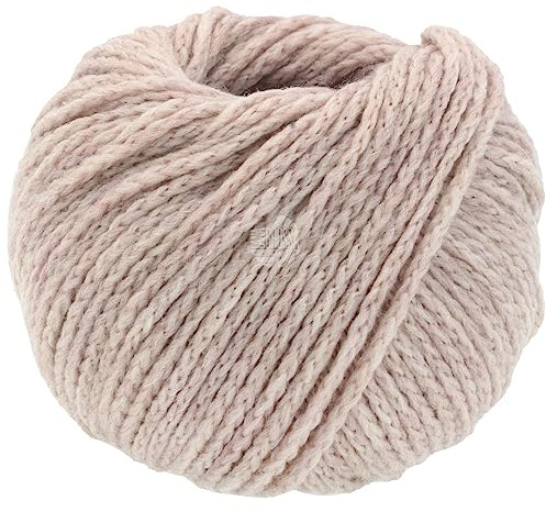 LANA GROSSA Cool Merino Big | Voluminöses Kettengarn aus klassischer Merinowolle | Handstrickgarn aus 90% Schurwolle & 10% Polyamid | 50g Wolle zum Stricken & Häkeln | 90m Garn FB 217