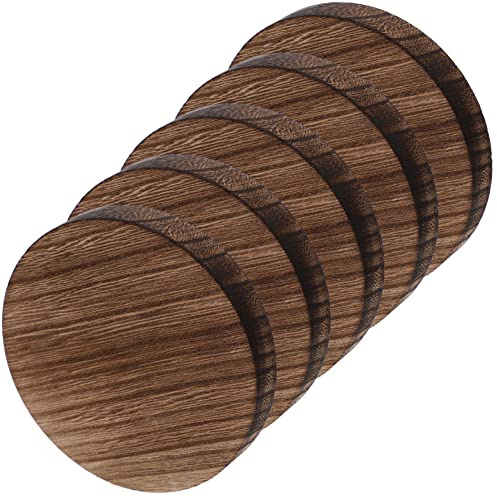 Zerodeko 5 Stücke Unfertige Holzscheiben Runde Holzscheiben Handwerk Weihnachtsschmuck für DIY Handwerk Hochzeit Tischdekoration Untersetzer Kunstmalerei Handwerk 10 cm