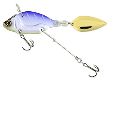 Ami da Pesca in Acciaio 1 pz rotante metallo vibrazione esca spinner cucchiaio pesca esche 13.6g 4.4 cm jigs trota invernali pesca invernali esche hard tables Ami da Pesca per Mare Trota ( Color : F )