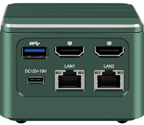 Mrroute Mini M1 Mini PC, TB Intel i3-N305 Mini Computer, RAM 8GB +1TB SSD Windows 11 Pro MR-M1 Mini Desktop Computer 4K UHD Display | USB3.0 |Dual LAN Firewall Appliance
