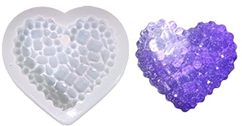 Lot de 9 moules en silicone époxy de différentes formes pour diamants faits à la main pour la fabrication de bijoux, la décoration de la maison