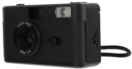 PartyKindom Reusable Film Camera Instant Cameras Vintage Retro Built Flash Film No Battery