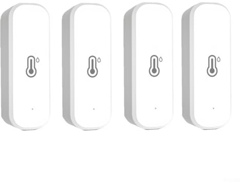 Thermomètre hygromètre WiFi pour capteur d'humidité sans fil Zigbee avec alarme de notification d'application à distance, fonctionne avec l'application pour Tuya SmartLife, pour intérieur et extérieur