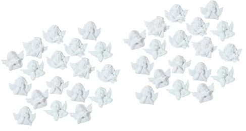 Hemobllo 36stücke Teiliges Engel Resin Flatback Charms Diy Schmuckzubehör Für Kreative Handarbeiten Für Handyhüllen Und Bastelprojekte Zufälliger Stil