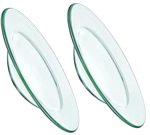 OUNONA 2 Stück Transparente Runde Glasschale für Wachsschmelzschale