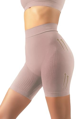 SLIMCELL Gambetti Faja Pantalon Reductora Mujer Anticeluliticas Short - Braga Faja Reductora Mujer Adelgazante, Anti Cellulite Leggings Sin Costuras, Pantalon Moldeador - Made in Italy