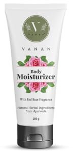 Vanan Hydratant pour le corps avec parfum rose rouge et ingrédients naturels à base de plantes de l'Ayurveda