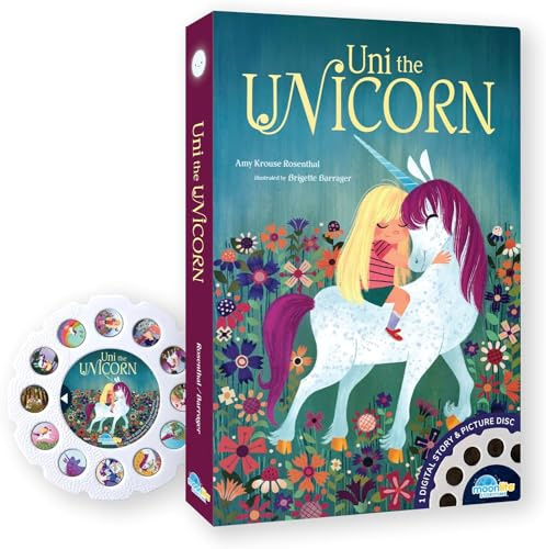 Moonlite Storytime Single Story - Uni the Unicorn - Vibrant Storybook Art Projections with Playful Sound Effects & Background Music for Children (Projector Sold Separately)