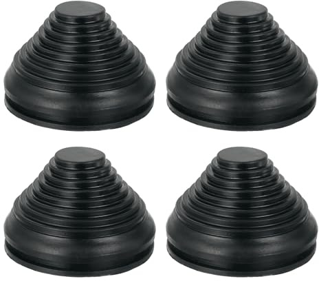 sourcing map 4 Pcs Tower Shaped Grommet 70mm 2.75 Inch Drill Hole, Rubber Plugs Hole Grommets Protection Gasket Kit for Wire Cable Cord