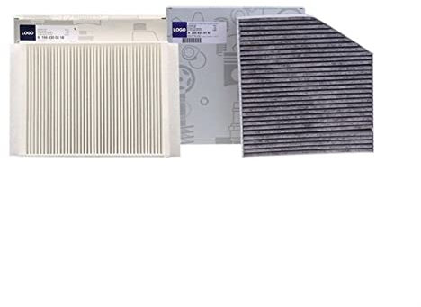 DEMUR 2-teiliger Innenraumfilter, for Mercedes-Benz, C-KLASSE W205 A205 C205 S205 2013-2019 Modell Eingebauter externer Klimaanlagenfiltersatz Auto-Klimaanlagenfilter