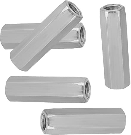 Tuerca Hexagonal Larga de Acero Galvanizado para Pernos de Fijación, Espárragos, Tornillos para Máquinas, Electrodomésticos de Oficina, Equipos de Comunicación (M10*50)