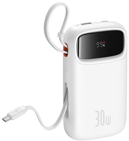 Powerbank QPow 2 2xUSB-C 20000mAh 30W Blanco