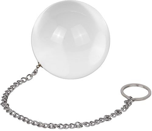 Anal Ball Plug Large Glass Training Butt Plug with Chain Anus Dilator Anal Sex Toys for Advanced Women Men (XXXL)