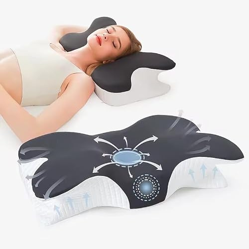 Generisch Memory Foam Kissen, Nackenkissen, Seitenschläferkissen, Kissen,Nackenstützkissen, Kopfkissen nackenschmerzen, Bauchschläferkissen