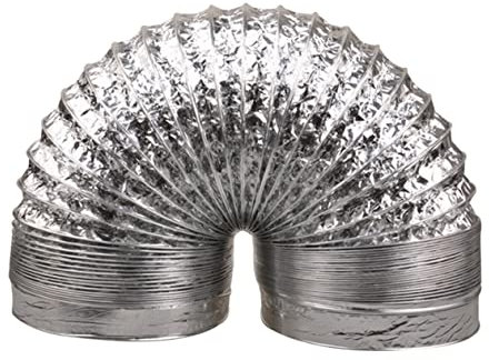 jojofuny 1,5m Aluminium Kanalschlauch 100mm ø Feuerfeste Belüftungsschlauch Mit Drahtspirale Abluft Und Trockner Schlauch Für Hlk Küche Bad Gewächshaus