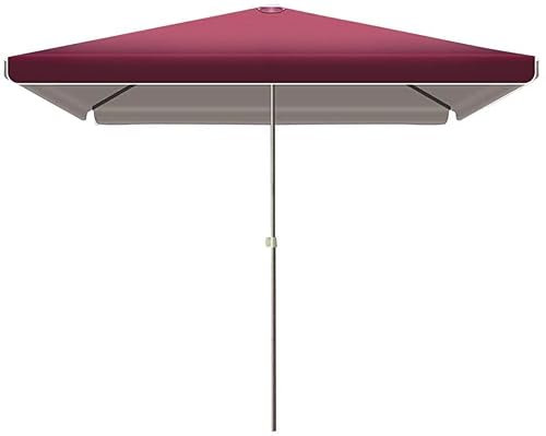 HUIBBGO Ombrellone da Giardino Compatto e Resistente da 2,5 * 2,5 m, ombrellone da Giardino Rettangolare, sbalzo, Impermeabile, Resistente per Esterni/Giardini/balconi/Tenda da Patio, Blu