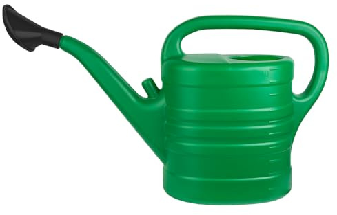 pokm toolsmarket - 10 Liter Gießkanne Giesskanne mit Brause, Gießbrause Grün, Kunststoff Kanne, Bewässerung für Haus Garten Blumen