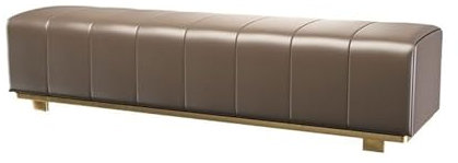 Ottomane Mit Stauraum, Skandinavische Nachttischbank, Modernes, Leichtes, Luxuriöses Sofa Aus Eisen Und Leder, Für Das Foyer, Schuhbank, Nachttischbank, Ottomane Mit Stauraum, Eine Farbe, 120 X 50 X