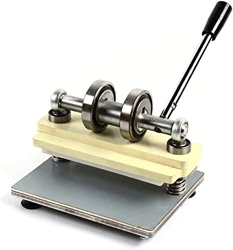 Manuelle Stanzmaschine & Prägemaschine für Leder, Papier & PVC – 16 cm Schneidöffnung, Edelstahl, manuelle Handhabung, hohe Präzision, für Basteln & Verpackung, platzsparend