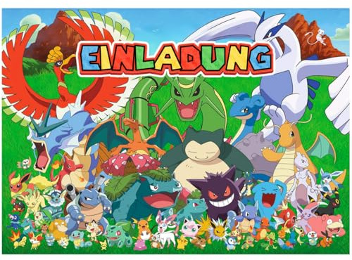 Thingehoy 12PC Einladungskarten Kindergeburtstag, Invitation Cards Deutsch | Einladungskarten Geburtstag Junge, Party Einladungskarten
