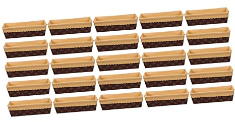 PartyKindom 25pcs Baking Molds Non-Stick Loaf Cake Pans for Home Baking for Parties and Gatherings Oven Safe Bread Trays Versatile Kitchen Bakeware
