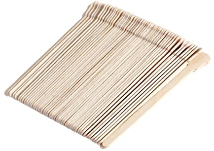 VALICLUD 100pezzi Spatole Per Cera in Legno Estremità Arrotondate Monouso Qualità Superiore Inodore Per Tutte Le Cere Depilatorie Uso Professionale o Domestico