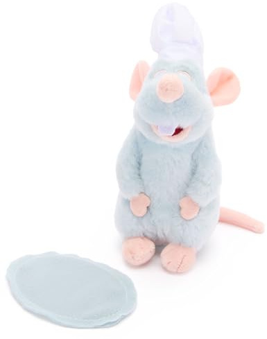 Disney Store Official Remy Magnetic Shoulder Plush Stuffed Animal - Adorable Ratatouille Character with Chef's Hat, Includes Magnetic Pad & Soft, Fuzzy Fabrics - Perfect Plush Toys